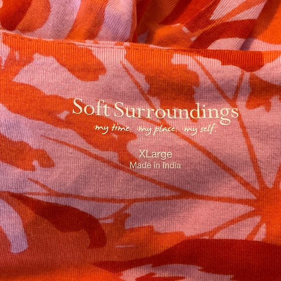 Vibrant Orange and Pink Floral Tunic - Picture 3 of 5